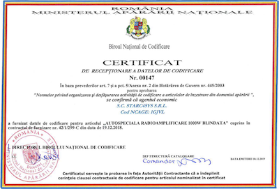 NCAGE - 1000W armored radio amplification vehicle